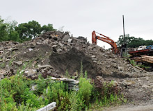 サノヤ産業の廃棄物保管場所